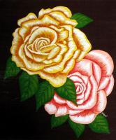 Nature - Two Roses - Acrylic